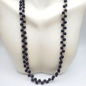 Midnight blueberry estate laced‎ necklace